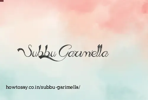Subbu Garimella