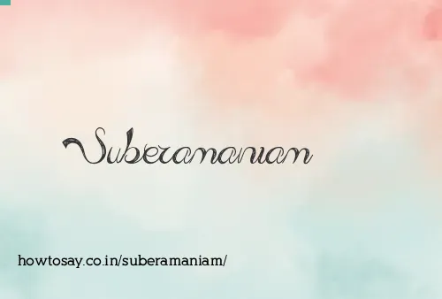 Suberamaniam