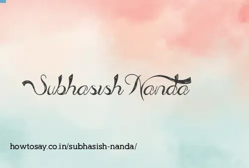 Subhasish Nanda