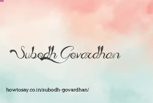 Subodh Govardhan