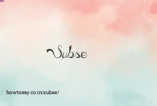 Subse