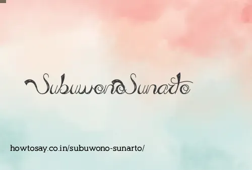 Subuwono Sunarto