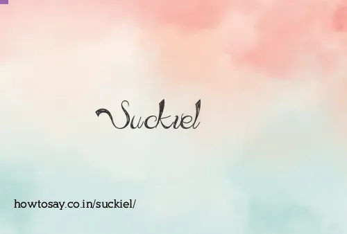 Suckiel