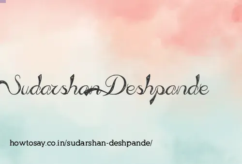Sudarshan Deshpande