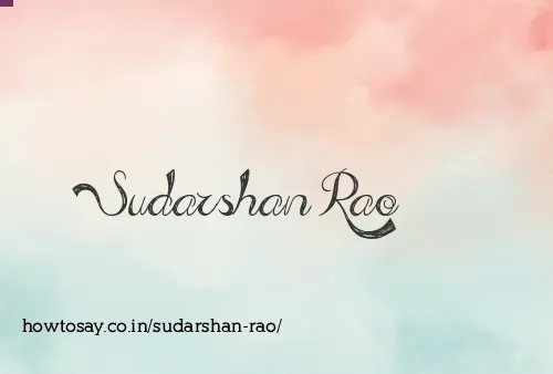 Sudarshan Rao