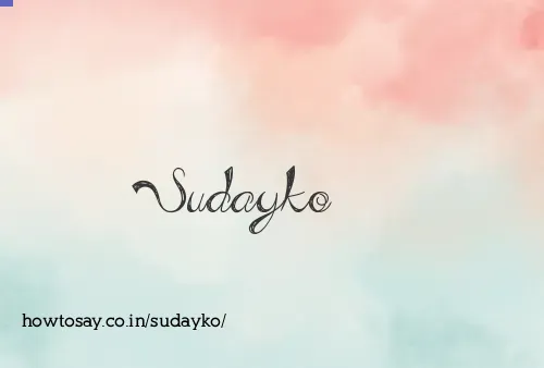 Sudayko