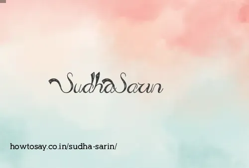 Sudha Sarin