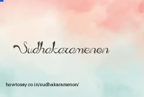 Sudhakaramenon