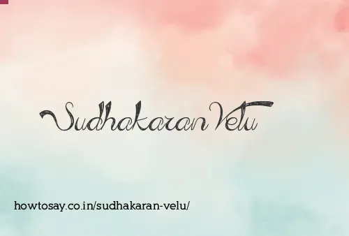 Sudhakaran Velu