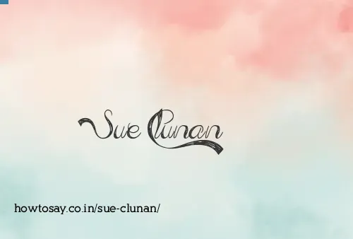 Sue Clunan