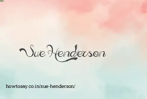 Sue Henderson