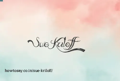 Sue Kriloff