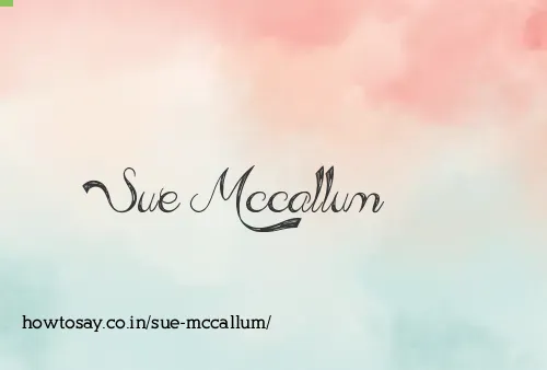 Sue Mccallum