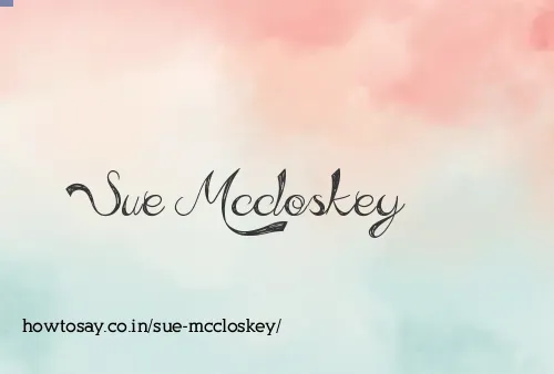 Sue Mccloskey