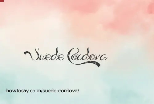 Suede Cordova