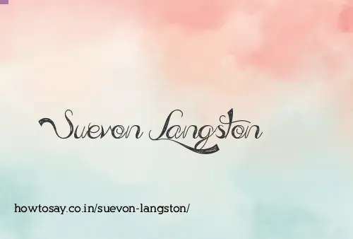 Suevon Langston