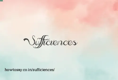 Sufficiences