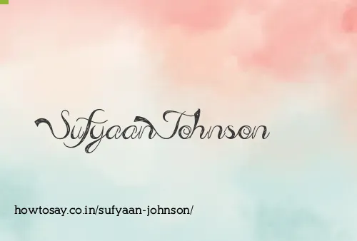 Sufyaan Johnson