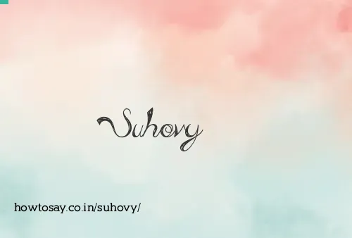 Suhovy