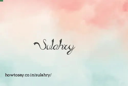 Sulahry