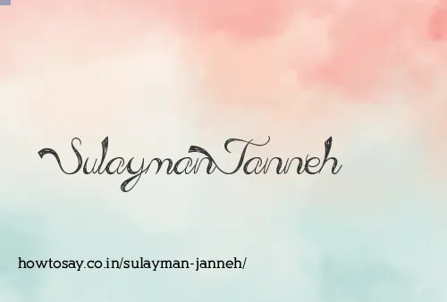 Sulayman Janneh