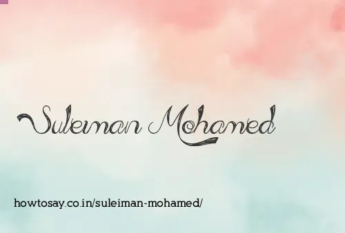 Suleiman Mohamed