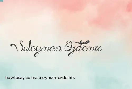 Suleyman Ozdemir
