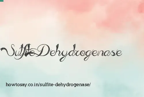 Sulfite Dehydrogenase