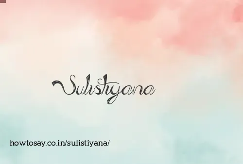 Sulistiyana
