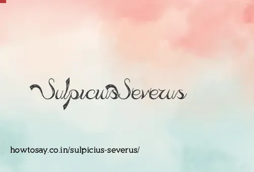 Sulpicius Severus