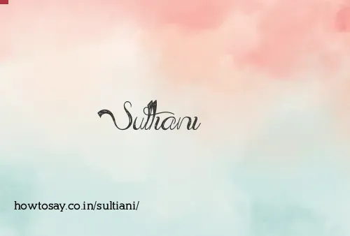 Sultiani