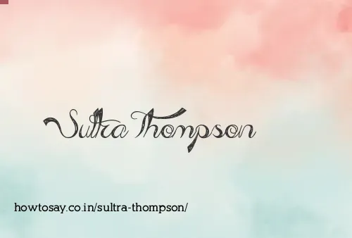 Sultra Thompson