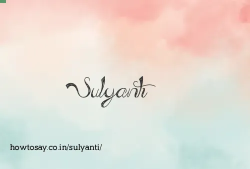 Sulyanti