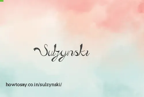 Sulzynski