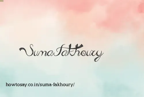 Suma Fakhoury