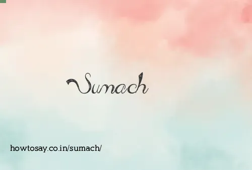 Sumach