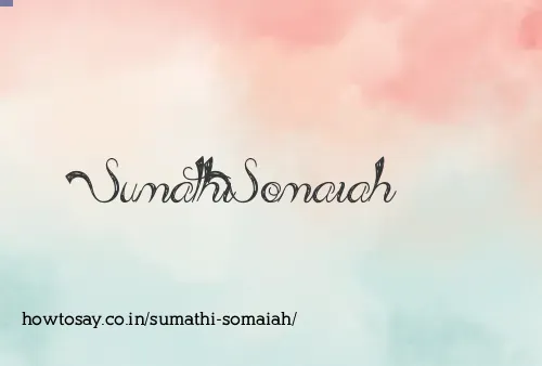 Sumathi Somaiah