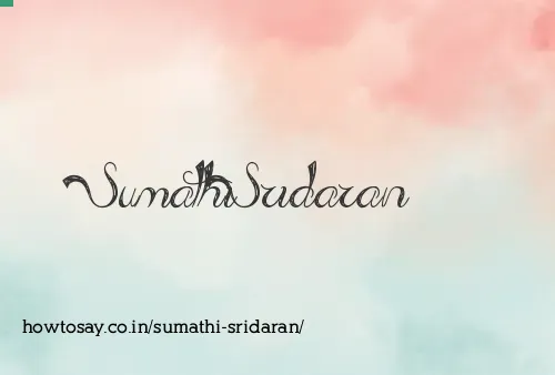 Sumathi Sridaran