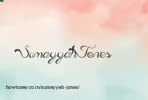 Sumayyah Jones