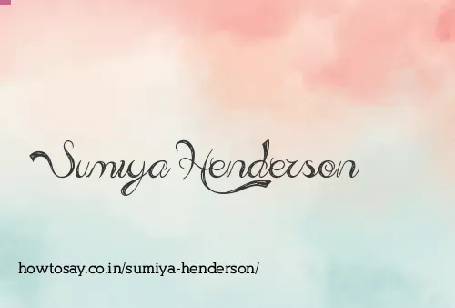 Sumiya Henderson