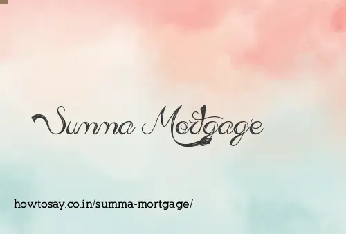 Summa Mortgage