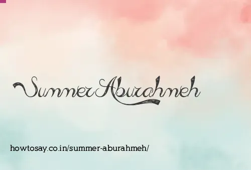 Summer Aburahmeh