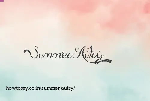 Summer Autry