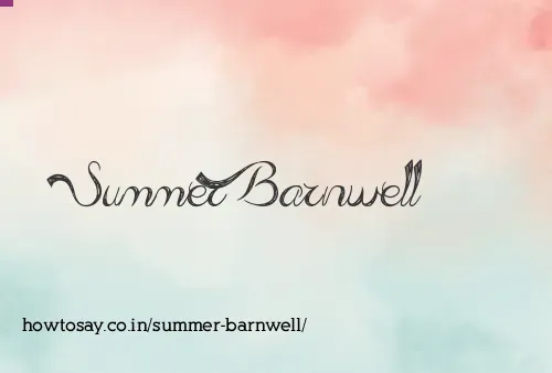 Summer Barnwell