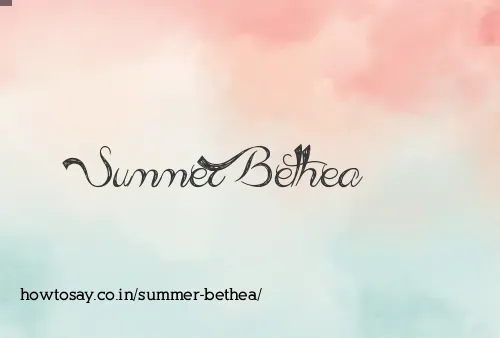 Summer Bethea