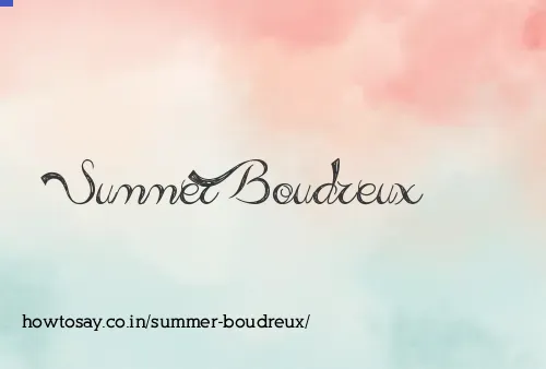 Summer Boudreux