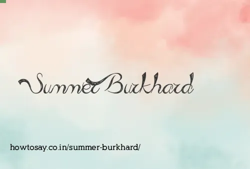 Summer Burkhard