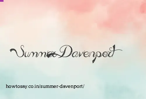 Summer Davenport