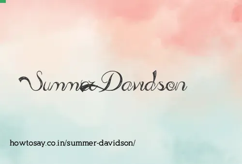 Summer Davidson