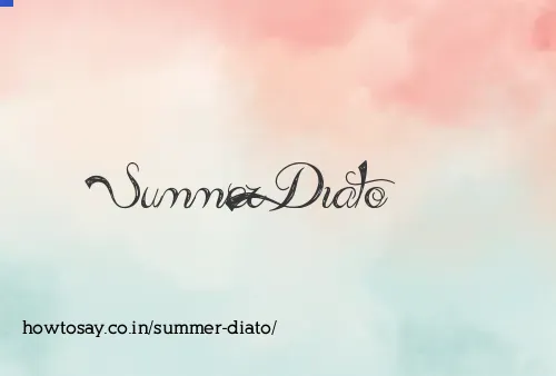 Summer Diato